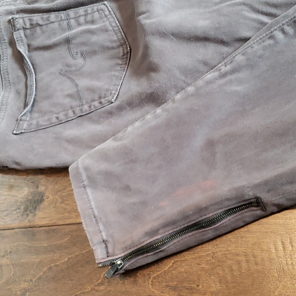 AG skinny zip up legging ankle 27 gray - Picture 2 of 6